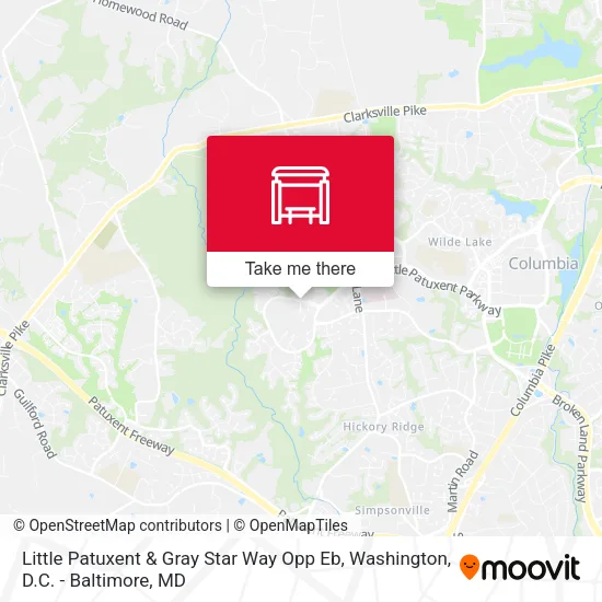 Little Patuxent & Gray Star Way Opp Eb map