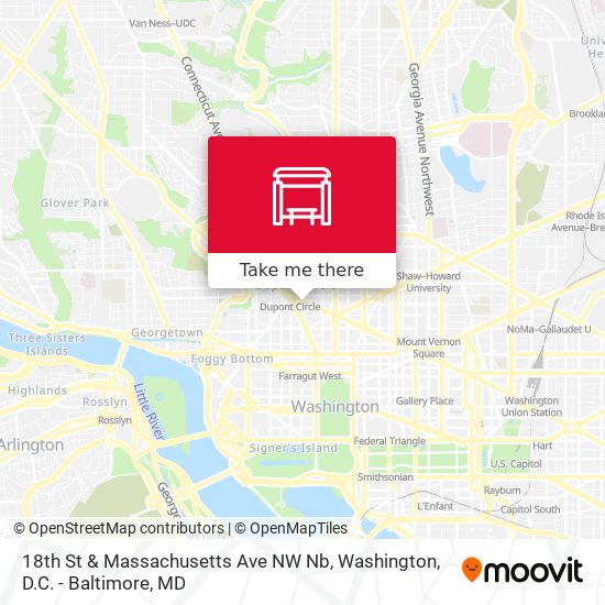 Mapa de 18th St & Massachusetts Ave NW Nb