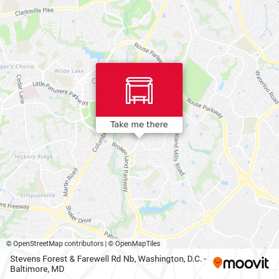 Stevens Forest & Farewell Rd Nb map