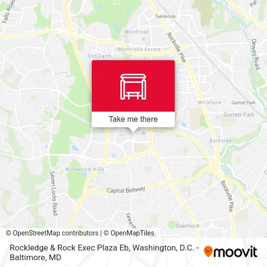 Mapa de Rockledge  & Rock Exec Plaza Eb