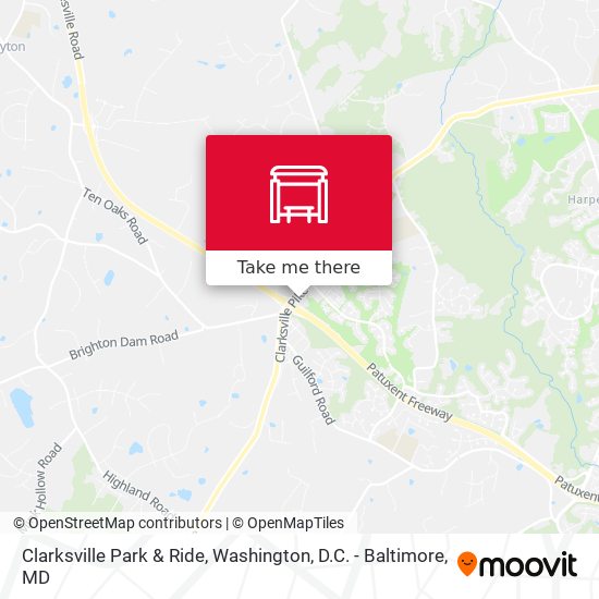Clarksville Park & Ride map