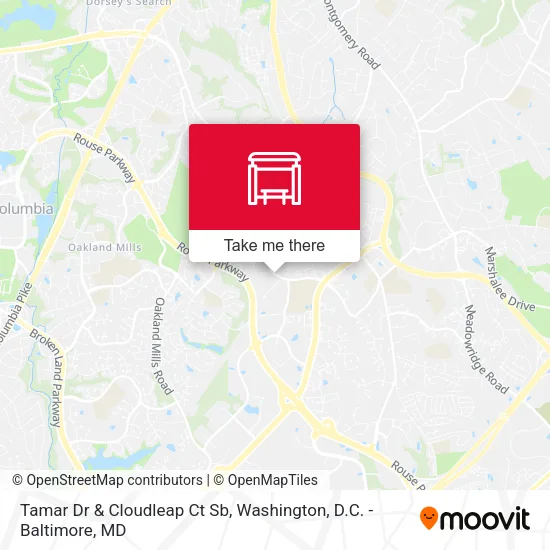 Tamar Dr & Cloudleap Ct Sb map