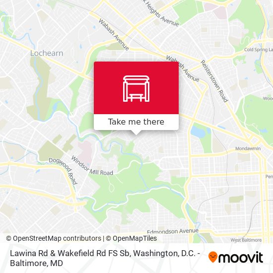 Mapa de Lawina Rd & Wakefield Rd FS Sb