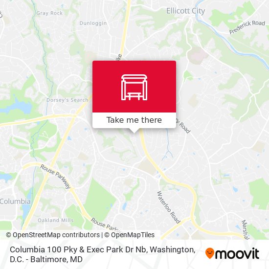 Mapa de Columbia 100 Pky & Exec Park Dr Nb
