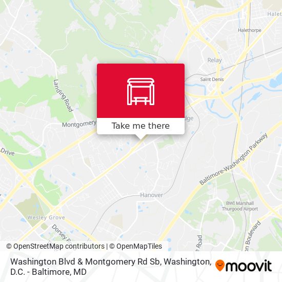 Mapa de Washington Blvd & Montgomery Rd Sb