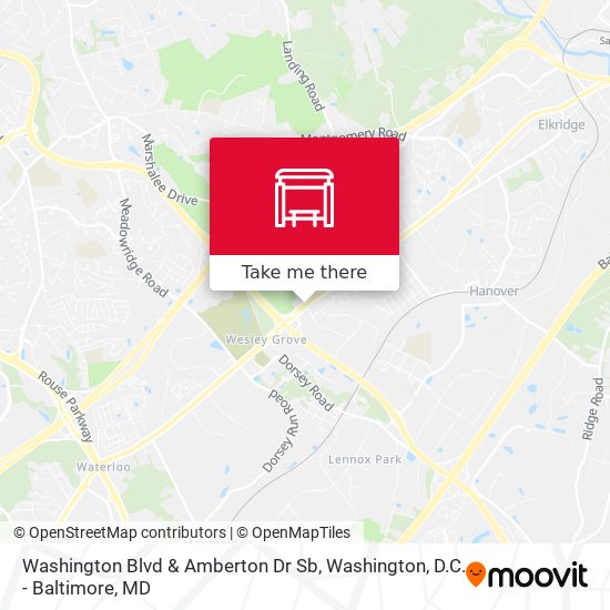 Mapa de Washington Blvd & Amberton Dr Sb