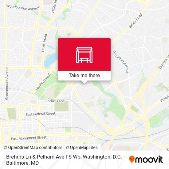 Brehms Ln & Pelham Ave FS Wb map