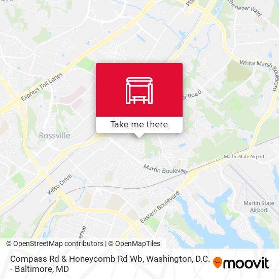 Compass Rd & Honeycomb Rd Wb map