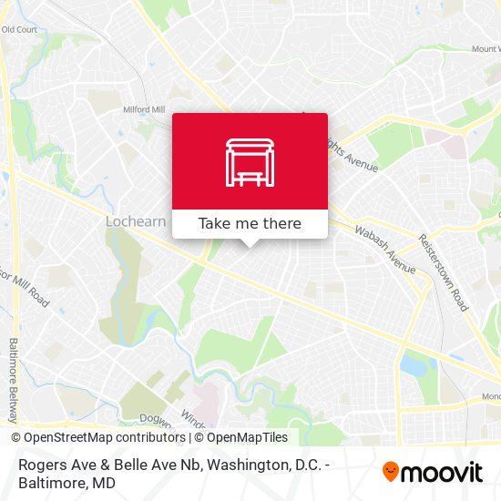Mapa de Rogers Ave & Belle Ave Nb
