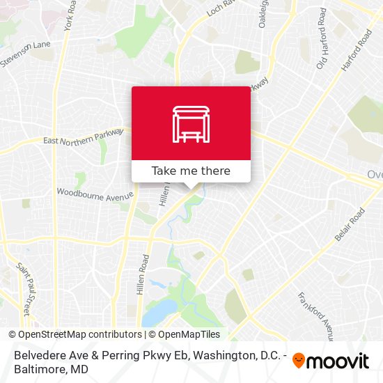 Mapa de Belvedere Ave & Perring Pkwy Eb