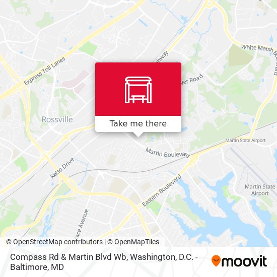 Compass Rd & Martin Blvd Wb map