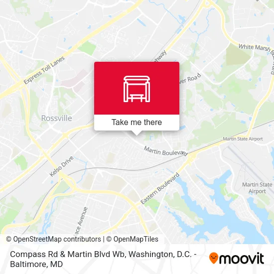 Compass Rd & Martin Blvd Wb map