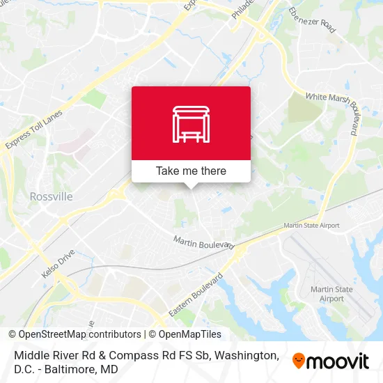 Mapa de Middle River Rd & Compass Rd FS Sb