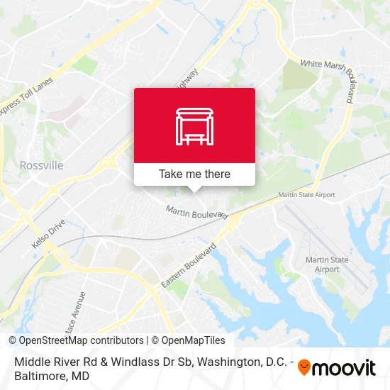 Middle River Rd & Windlass Dr Sb map