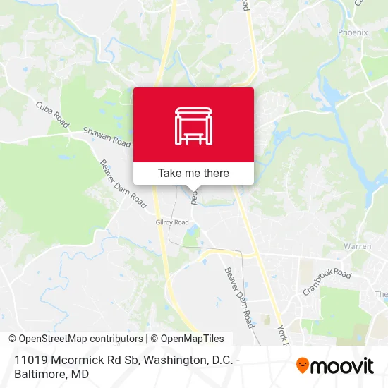 11019 Mcormick Rd Sb map