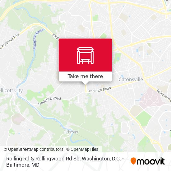 Rolling Rd & Rollingwood Rd Sb map