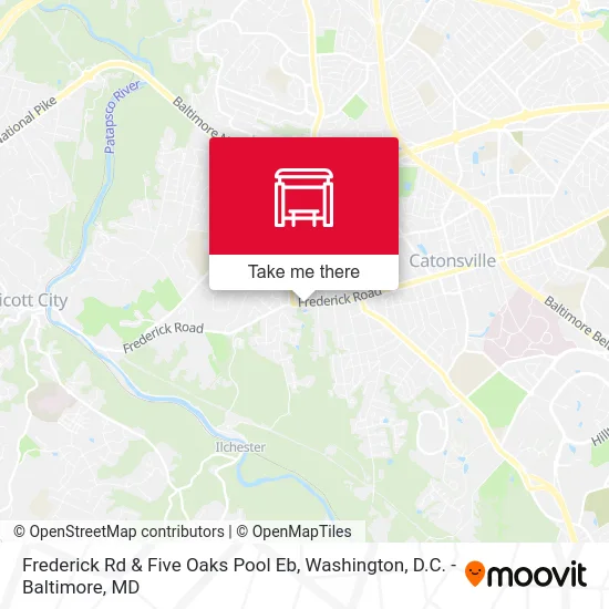 Frederick Rd & Five Oaks Pool Eb map