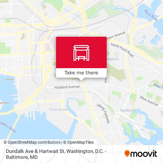 Dundalk Ave & Hartwait St map
