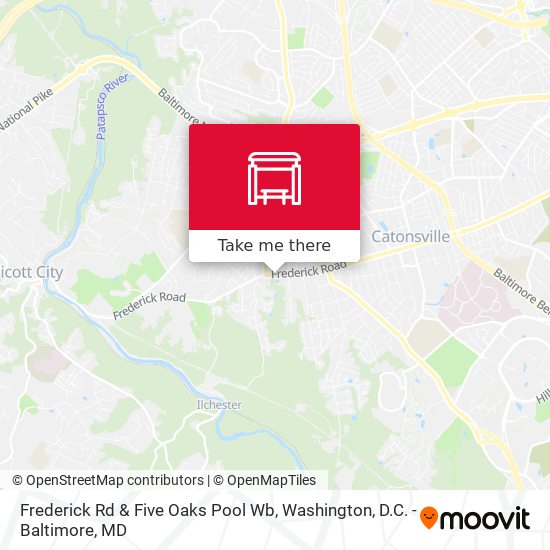 Frederick Rd & Five Oaks Pool Wb map