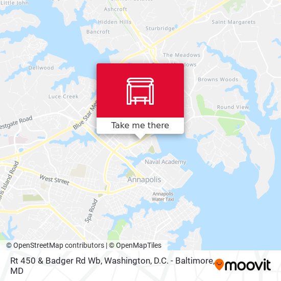 Rt 450 & Badger Rd Wb map