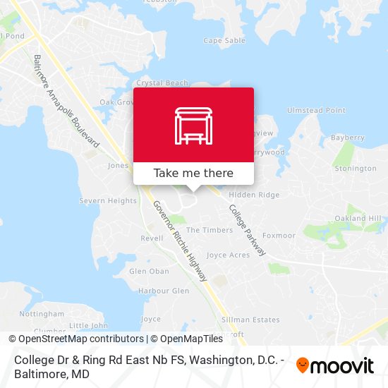 Mapa de College Dr & Ring Rd East Nb FS
