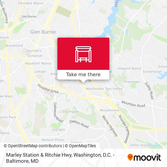 Marley Station & Ritchie Hwy map