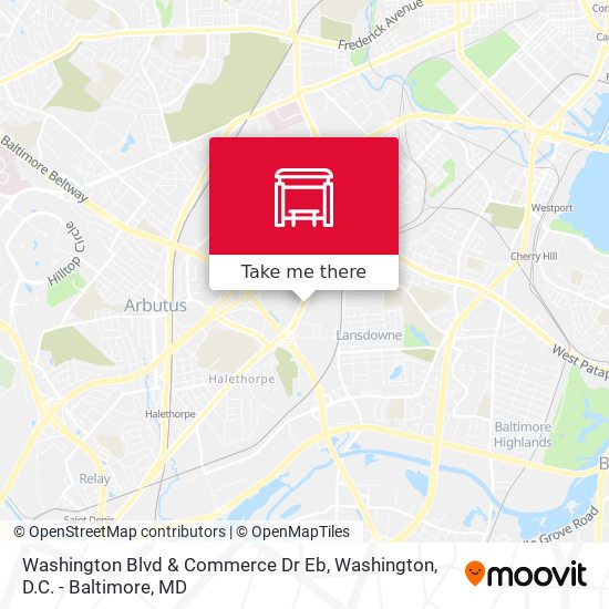 Mapa de Washington Blvd & Commerce Dr Eb