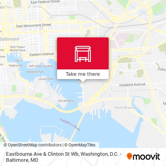 Eastbourne Ave & Clinton St Wb map