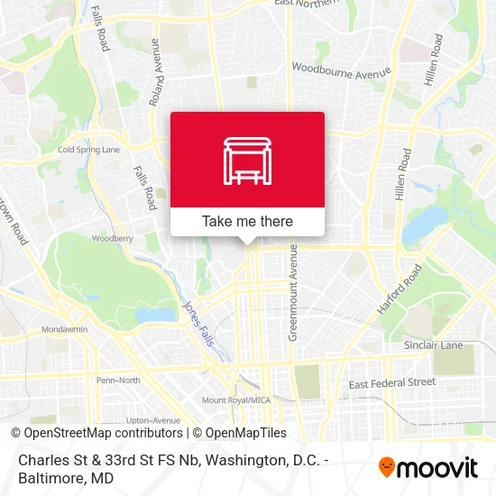 Charles St & 33rd St FS Nb map