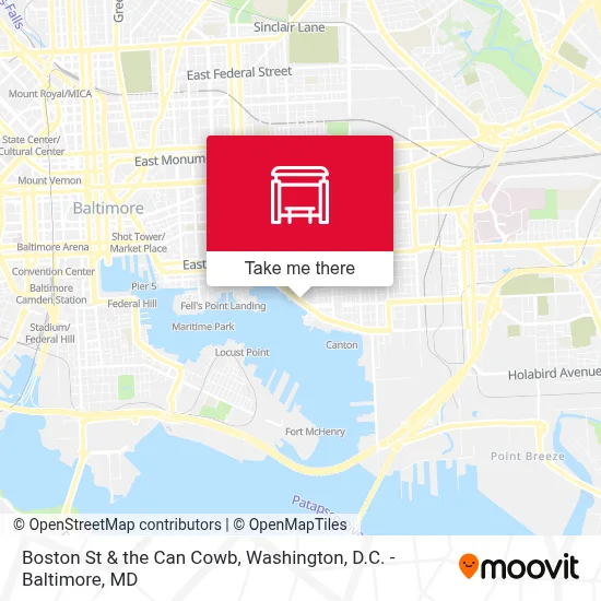 Boston St & the Can Cowb map