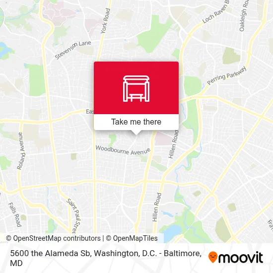 5600 the Alameda Sb map