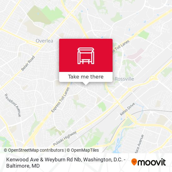 Kenwood Ave & Weyburn Rd Nb map