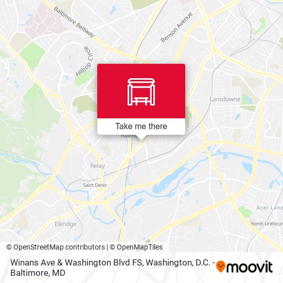 Winans Ave & Washington Blvd FS map