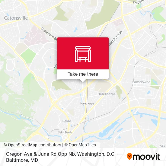 Oregon Ave & June Rd Opp Nb map