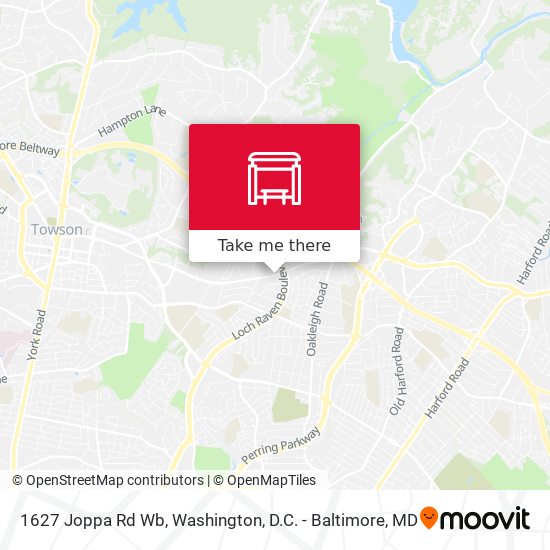 1627 Joppa Rd Wb map