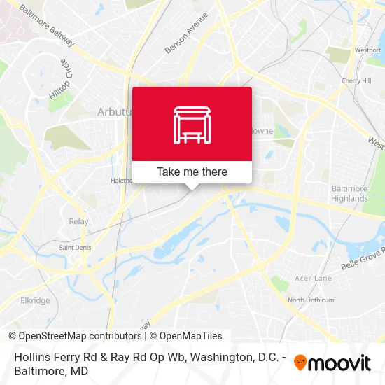 Hollins Ferry Rd & Ray Rd Op Wb map