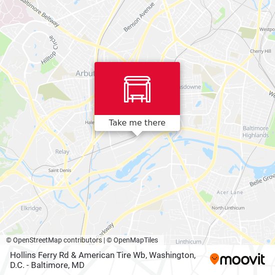 Hollins Ferry Rd & American Tire Wb map