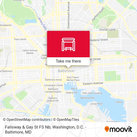 Fallsway & Gay St FS Nb map
