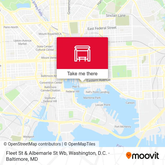 Fleet St & Albemarle St Wb map