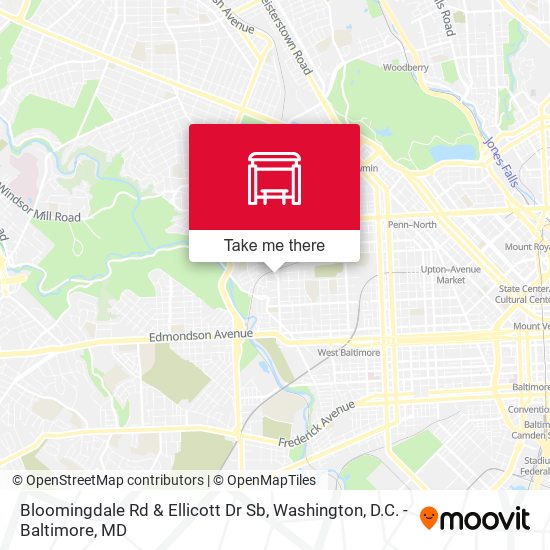 Mapa de Bloomingdale Rd & Ellicott Dr Sb