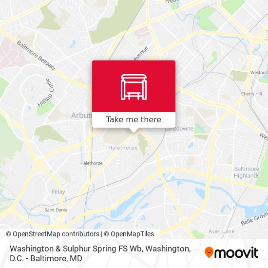 Washington & Sulphur Spring FS Wb map