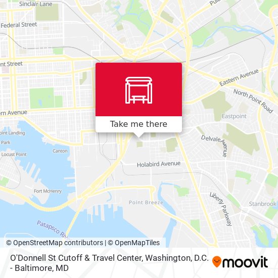 Mapa de O'Donnell St Cutoff & Travel Center