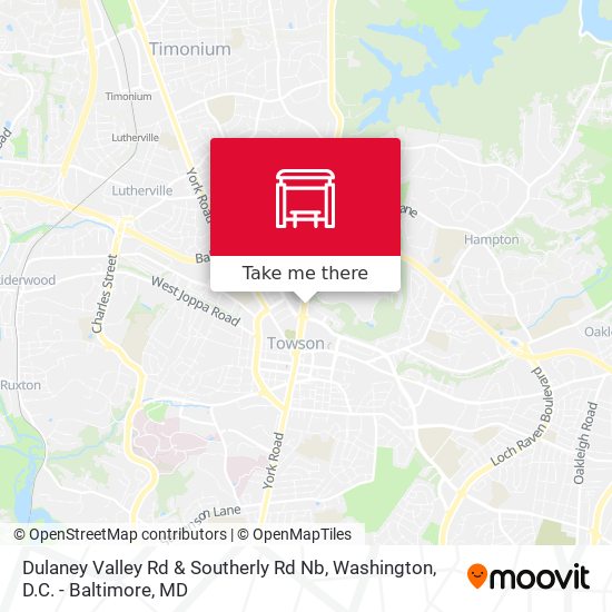 Mapa de Dulaney Valley Rd & Southerly Rd Nb