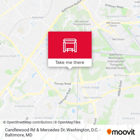 Candlewood Rd & Mercedes Dr map