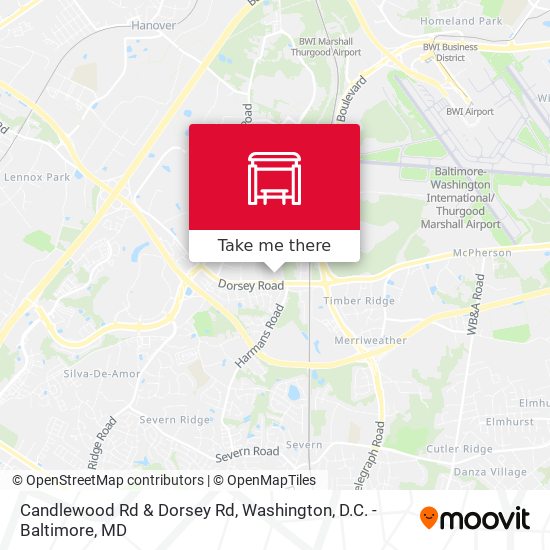 Candlewood Rd & Dorsey Rd map