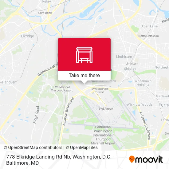 778 Elkridge Landing Rd Nb map