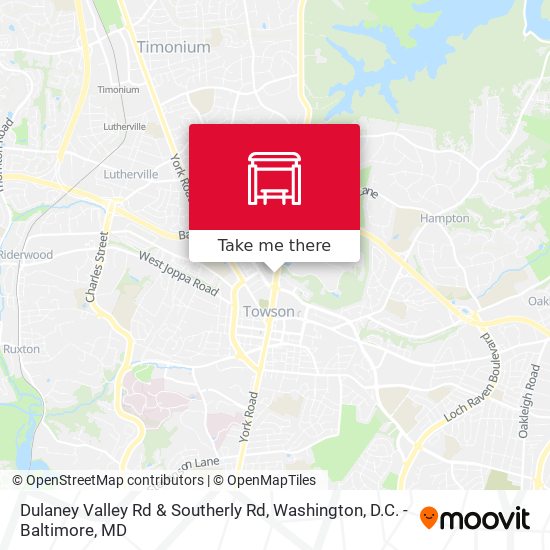 Dulaney Valley Rd & Southerly Rd map