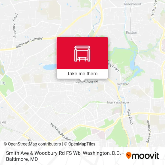 Smith Ave & Woodbury Rd FS Wb map