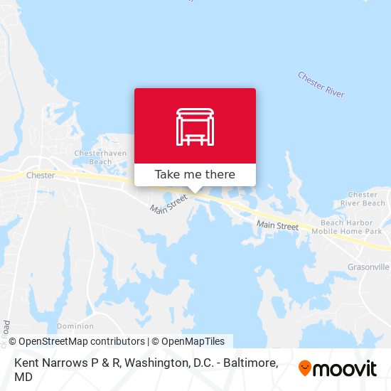 Kent Narrows P & R map