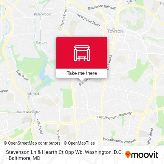 Stevenson Ln & Hearth Ct Opp Wb map